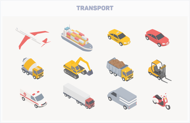 Isometric Icons - 4