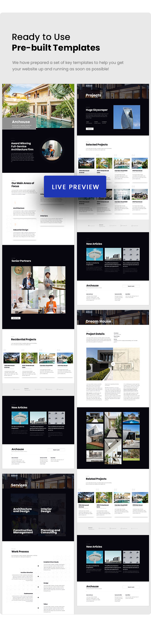 Archouse - Architecture & Interior Design Studio Elementor Template Kit - 2