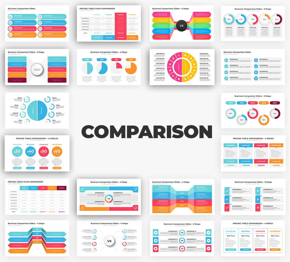 Infographics Complete Bundle PowerPoint Templates - 63