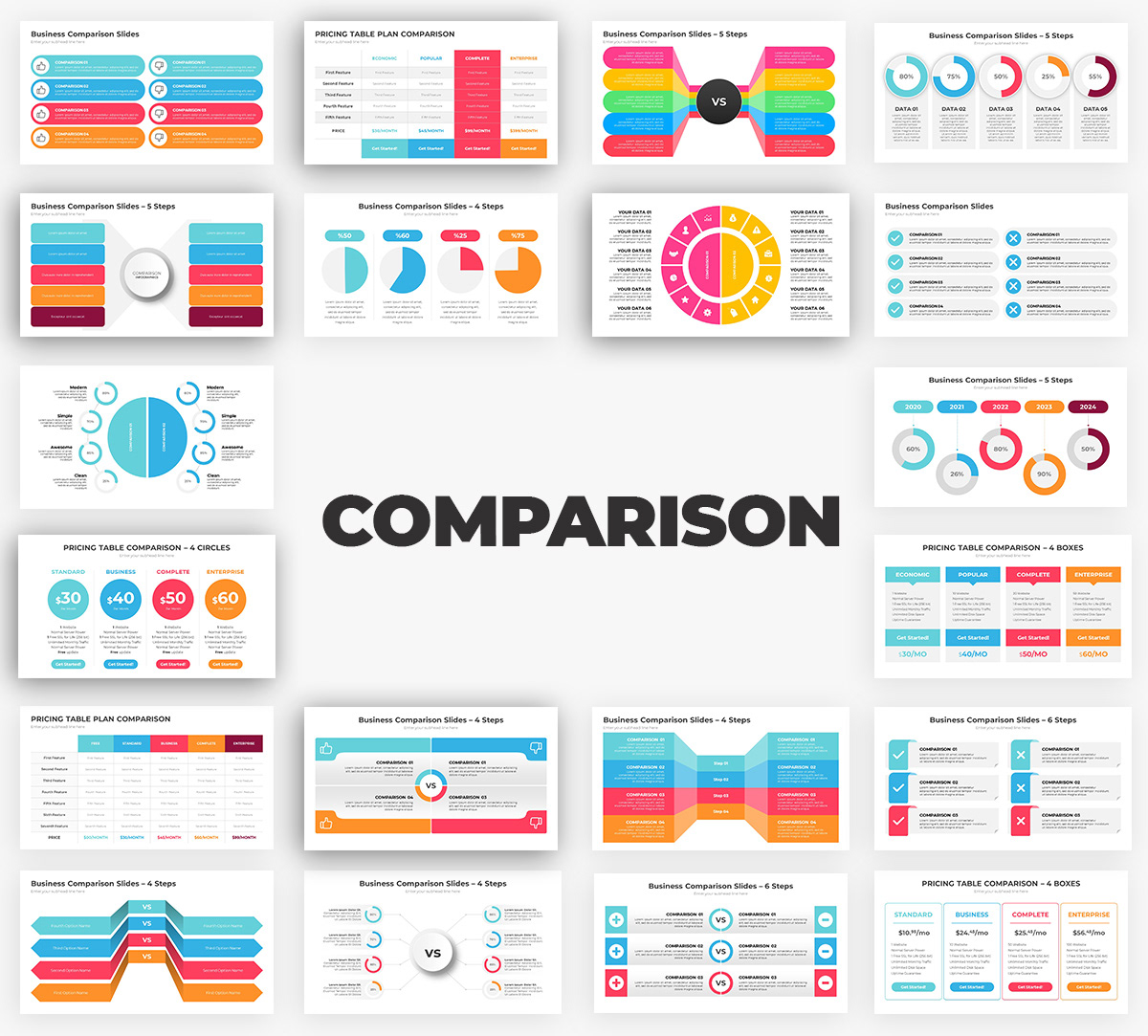 Infographics Complete Bundle PowerPoint Templates - 71
