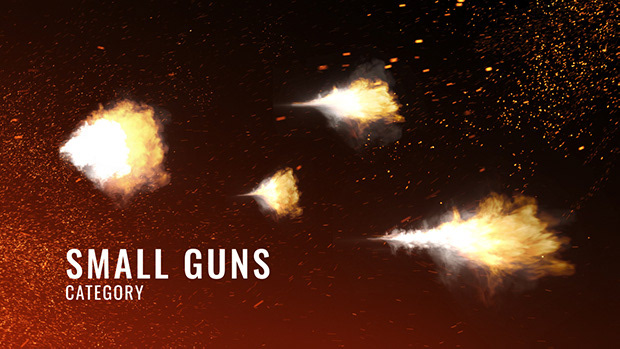 Small Guns Gunfire Muzzle Flashes - 1