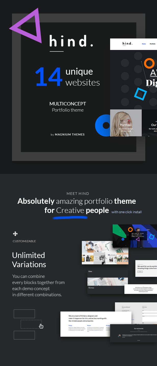 Hind - Multi-Concept Portfolio & Photography WordPress Theme