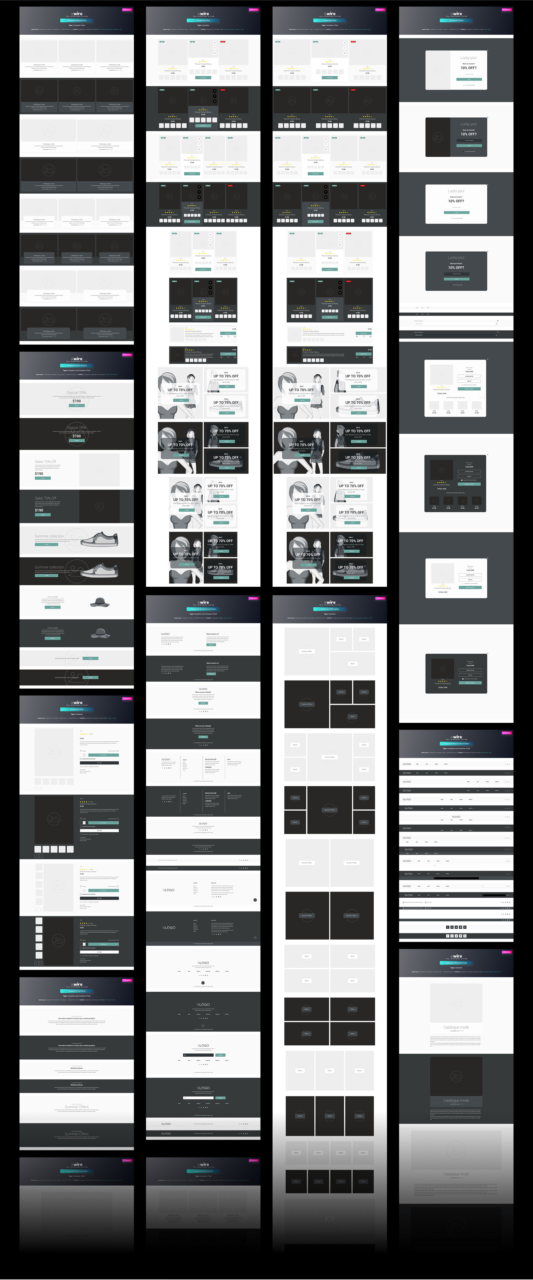 Realwire for commerce -  Wireframe Library Collection - 3