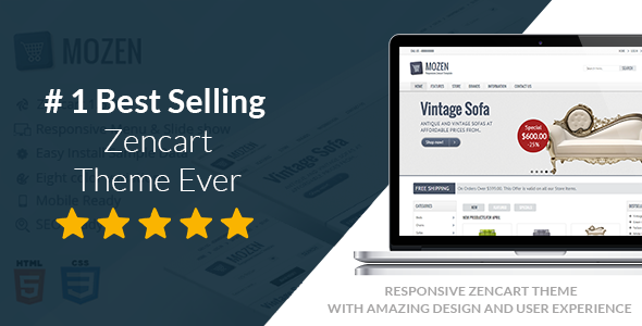 最受欢迎的 zencart 模板 mozen