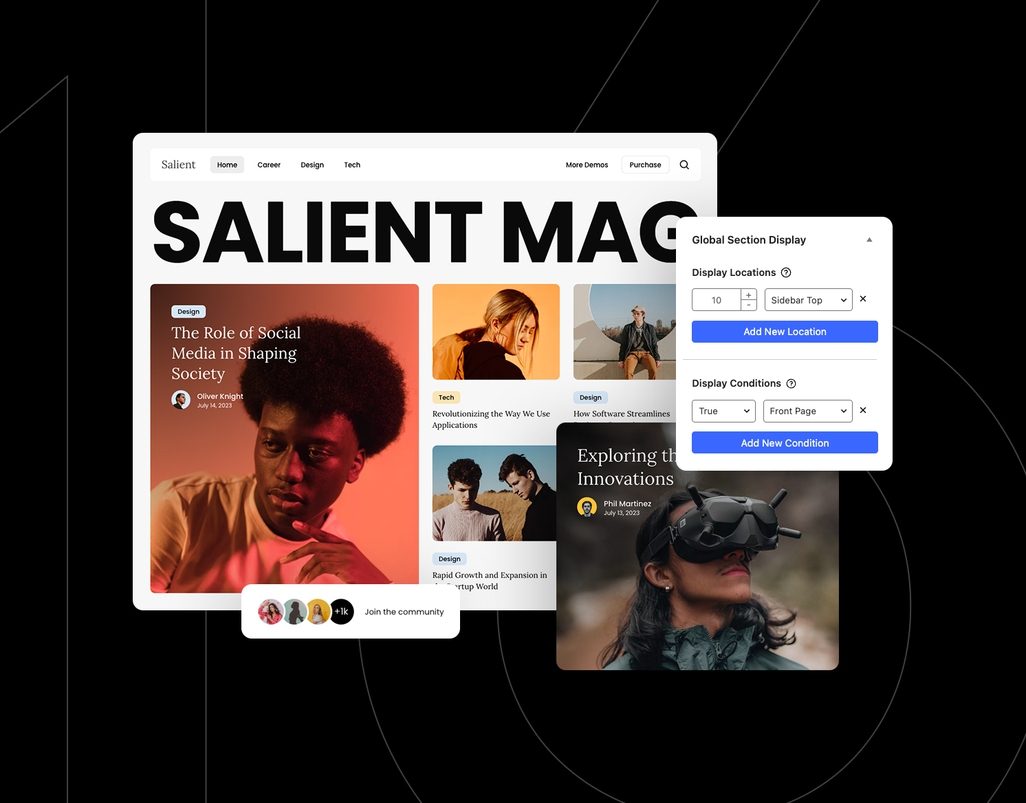 دانلود قالب راست چین و چند منظوره وردپرس Salient