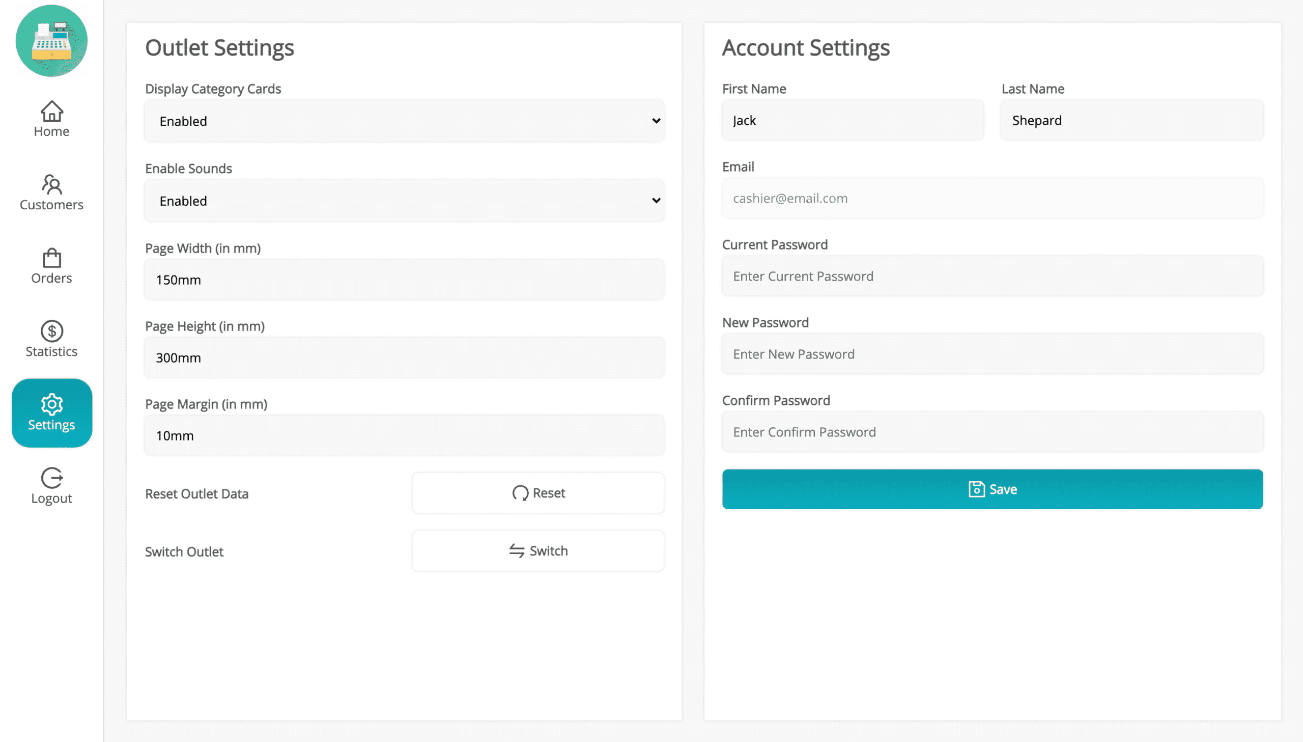 MultiPOS - Point of Sale (POS) for WooCommerce POS Settings Menu