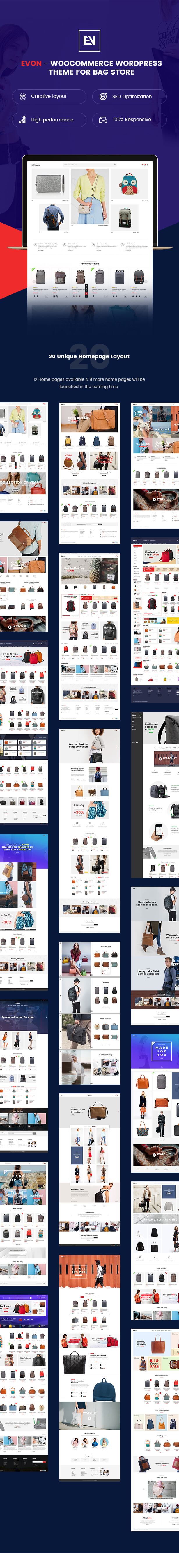 Evon - Bag Store WooCommerce WordPress Theme - 1