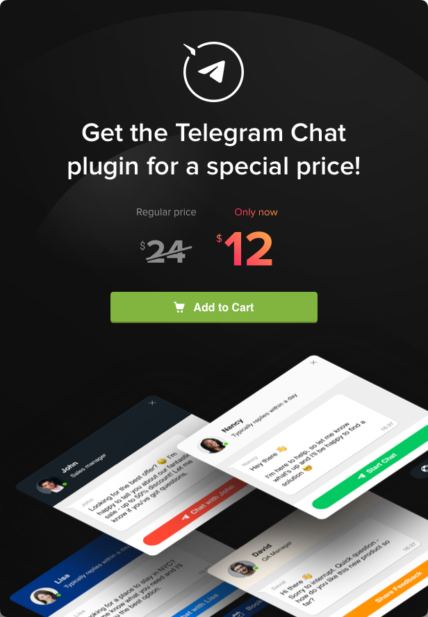 Telegram Chat for WordPress - 5