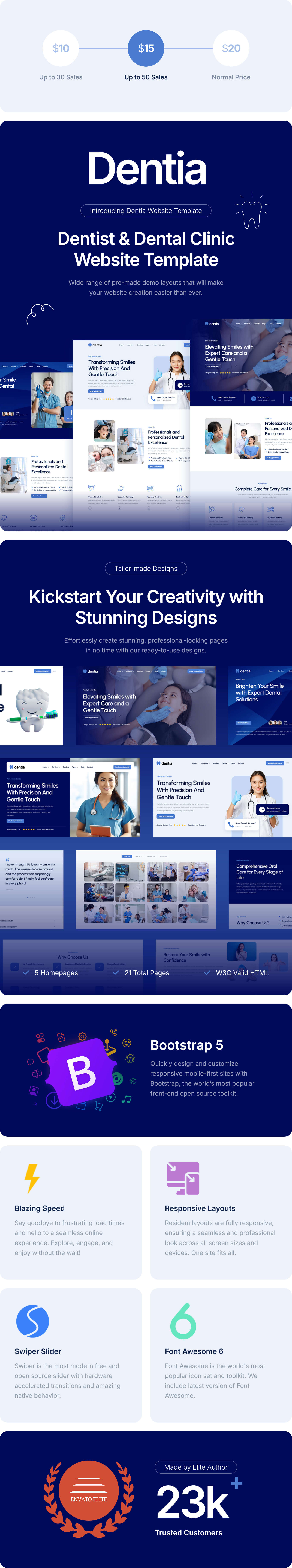 Dentia — Dentist & Dental Clinic Website Template - 2