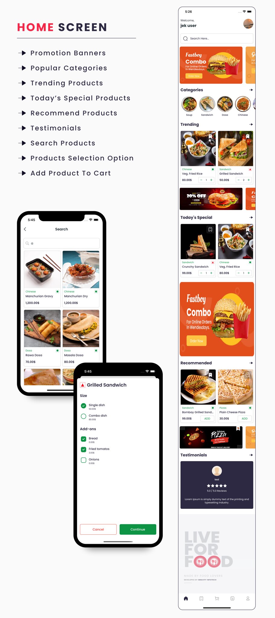 Single Restaurant - Flutter mobile apps with Laravel admin panel - 9