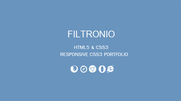 Filtronio - CSS3 Portfolio - CodeCanyon Item for Sale