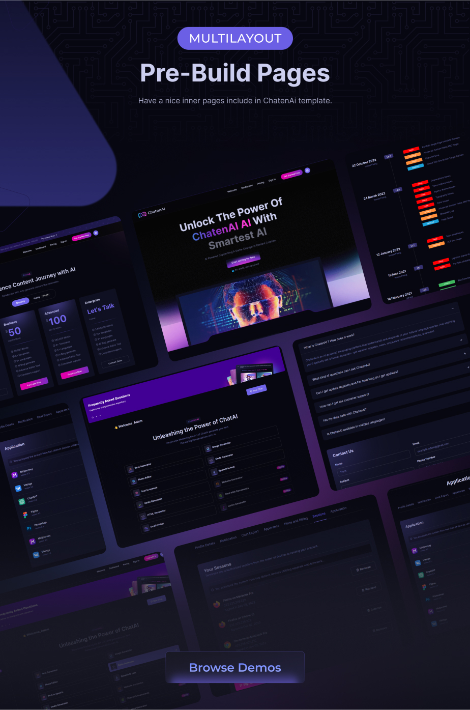 ChatenAi - AI SaaS Website + Dashboard React NextJS UI Kit