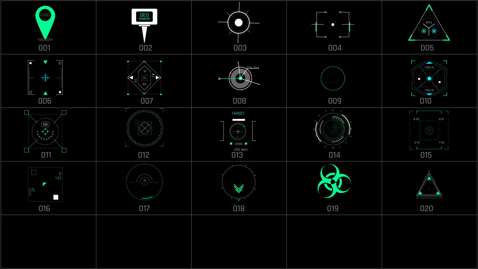 Ultimate HUD Library For Premiere Pro - 62