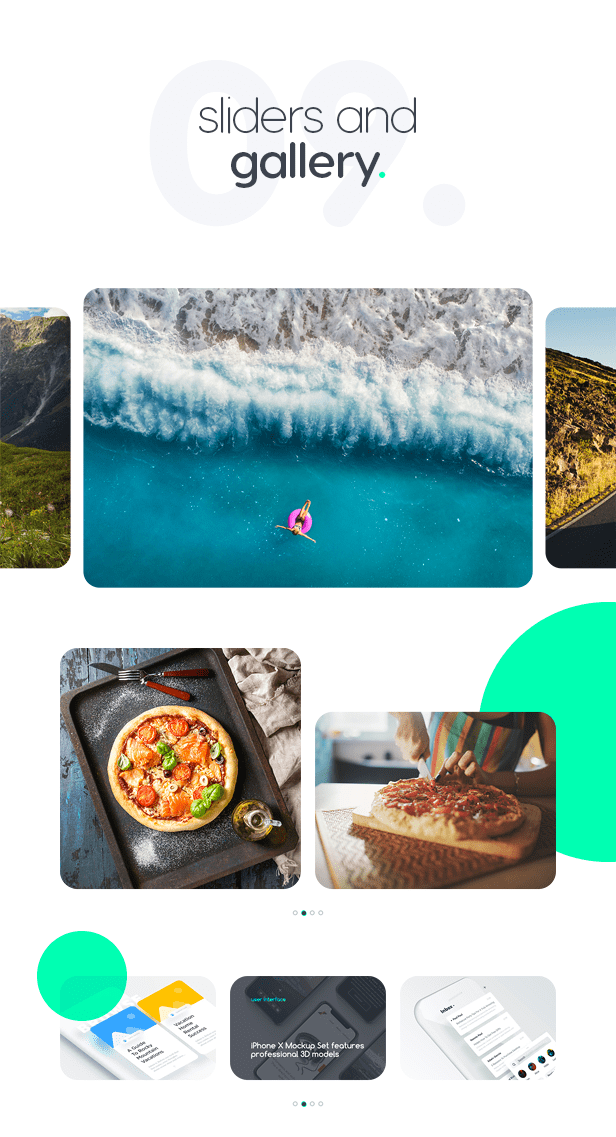Slides and galleries