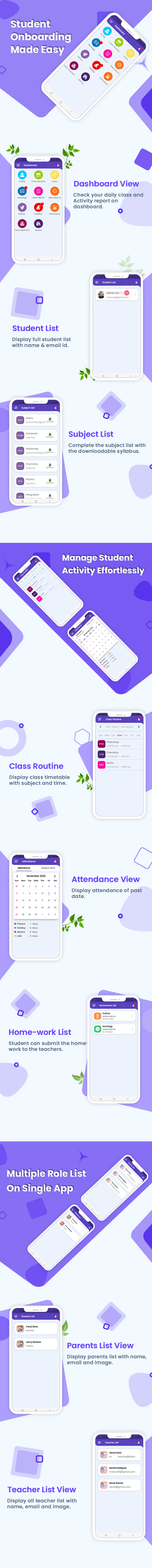 School Management System App for iPhone