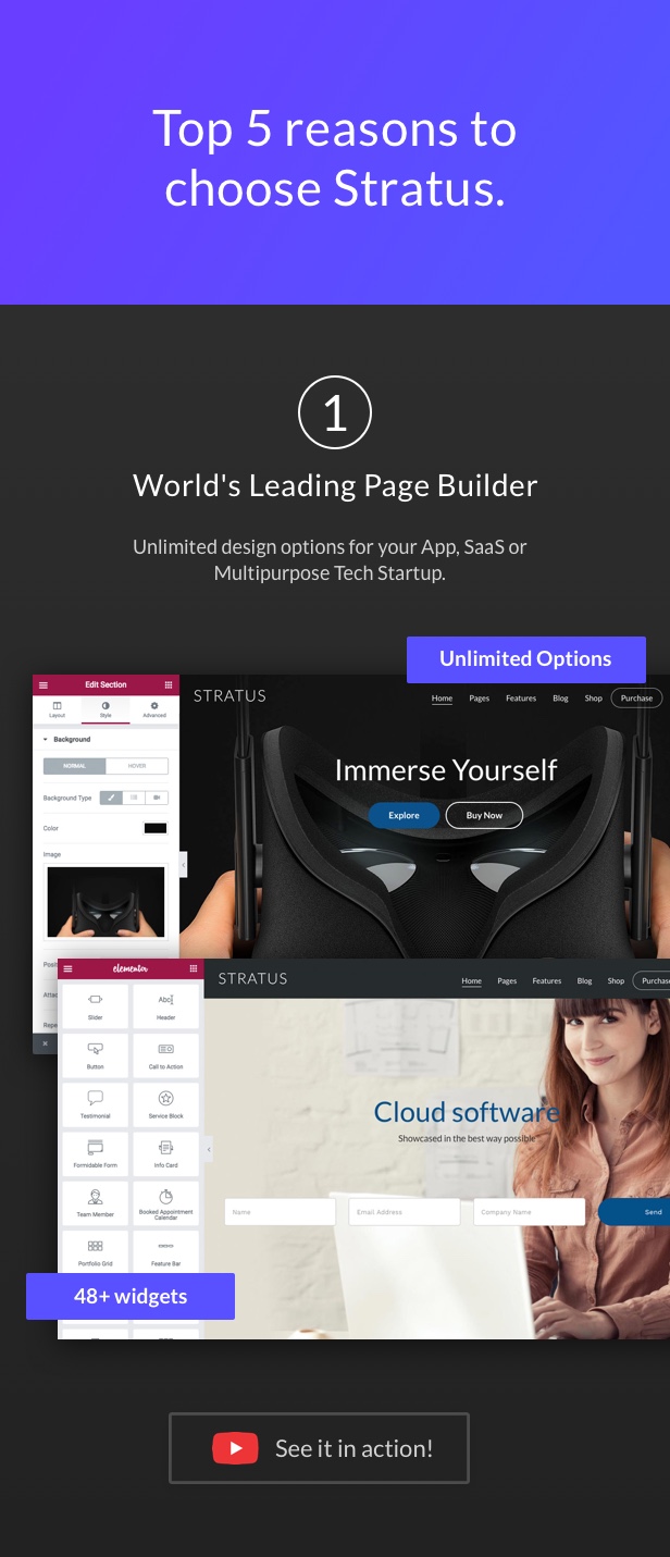 Stratus - App, SaaS & Software Startup Tech Theme