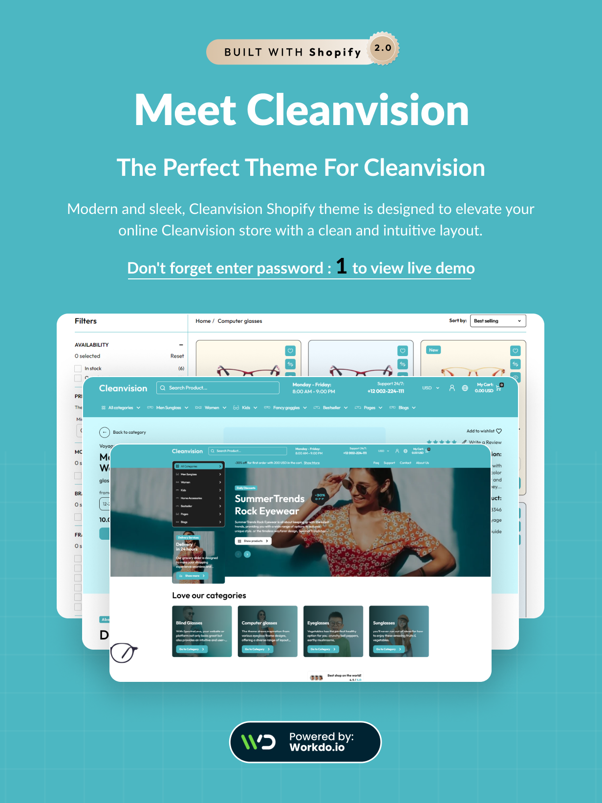 Cleanvision - Sunglasses Store Shopify 2.0 Responsive Theme - 8