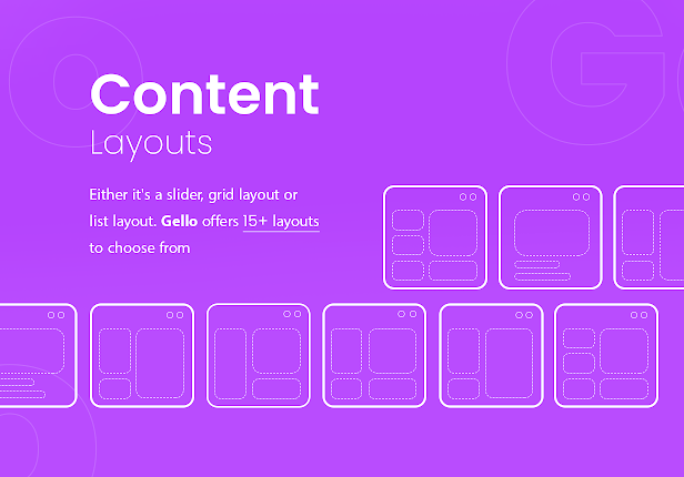 Gello - Content Layouts