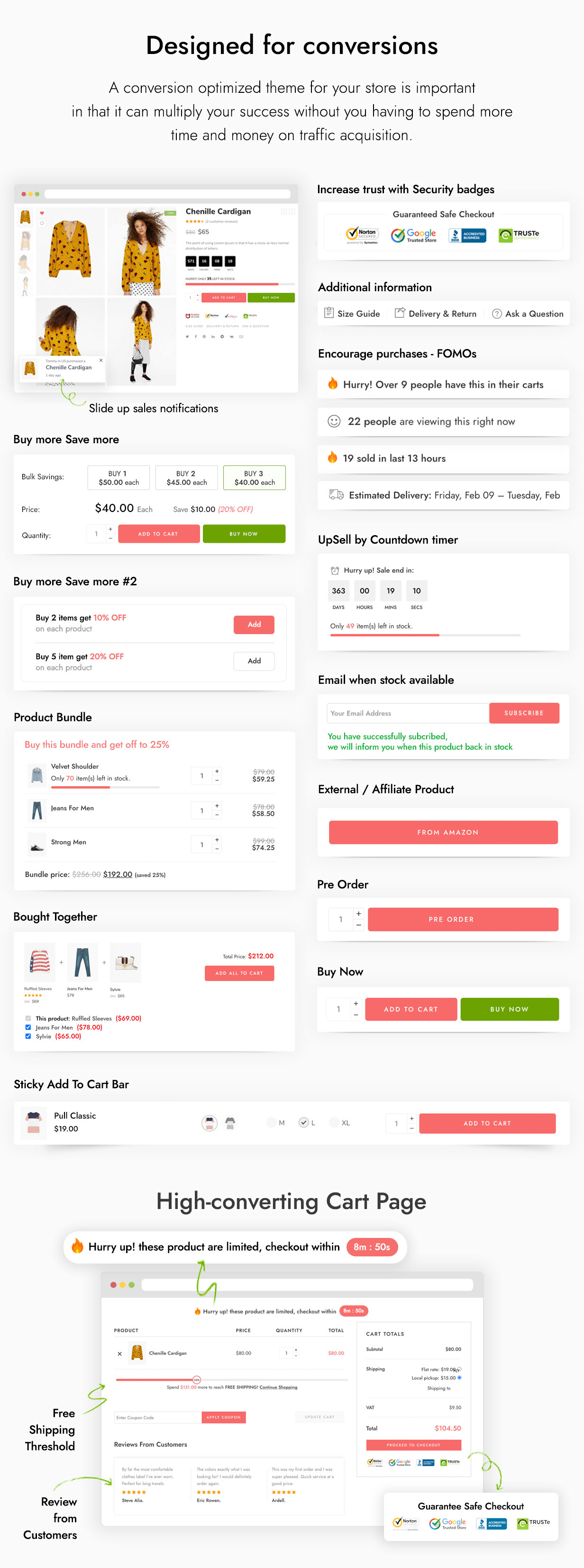 Elessi - WooCommerce AJAX WordPress Theme - Design for conversation