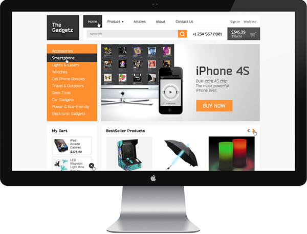 Gadgetz – PSD Template - 4