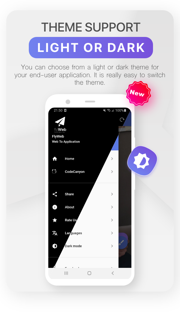 FlyWeb for Web to App Convertor Flutter + Admin Panel - 14