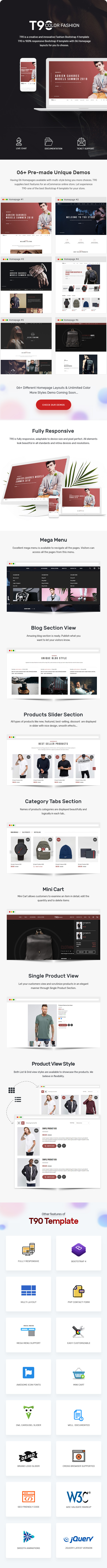 T90 - Fashion Store Website Template HTML Version - 1