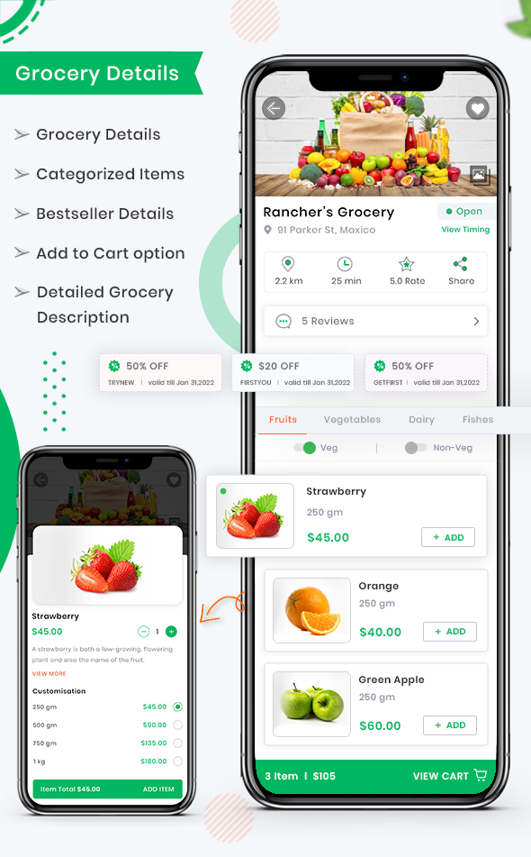 GroMart | Grocery Store App | Grocery Delivery | Multi -Vendor Grocery App - 7