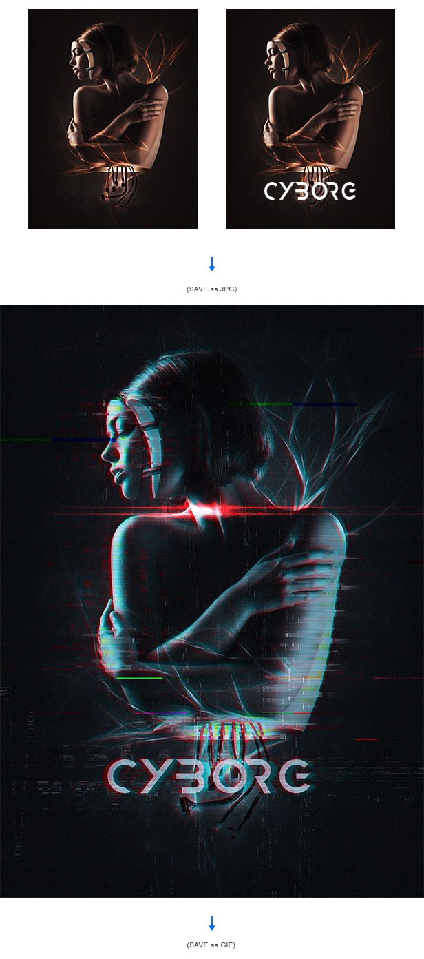 Animated Glitch - Photoshop Action - 9