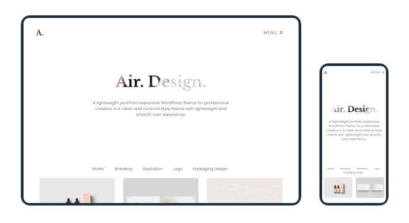 Air Lightweight Portfolio HTML5 Template