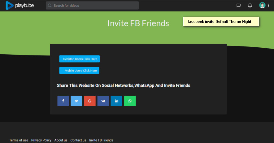 Facebook Invite For Playtube - 3