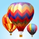 9 Vector Animation Hot Air Balloons