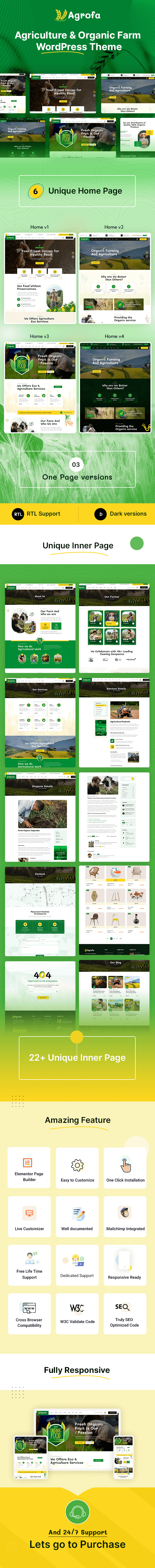 Agrofa - Agriculture Farming WordPress Theme