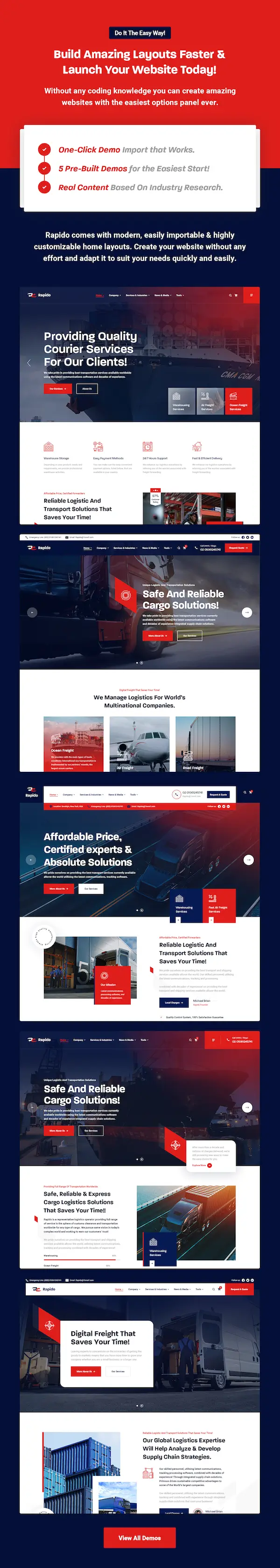 Rapido - Logistics, Cargo and Transportation WordPress Theme - 6