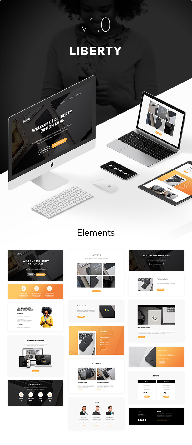 Liberty - Responsive Email + Themebuilder Access - 1