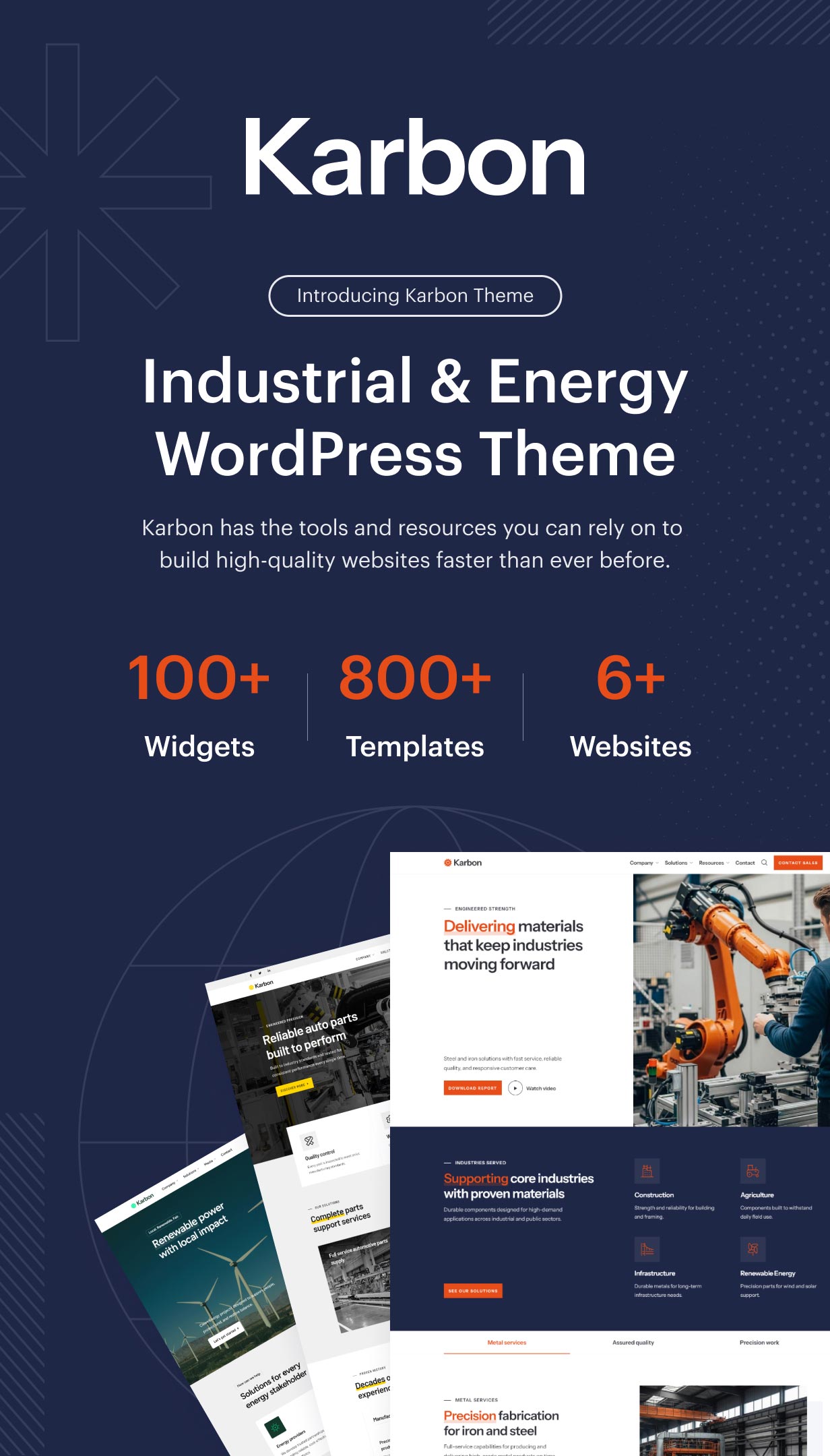 Karbon - Industrial & Energy Elementor WordPress Theme - 1