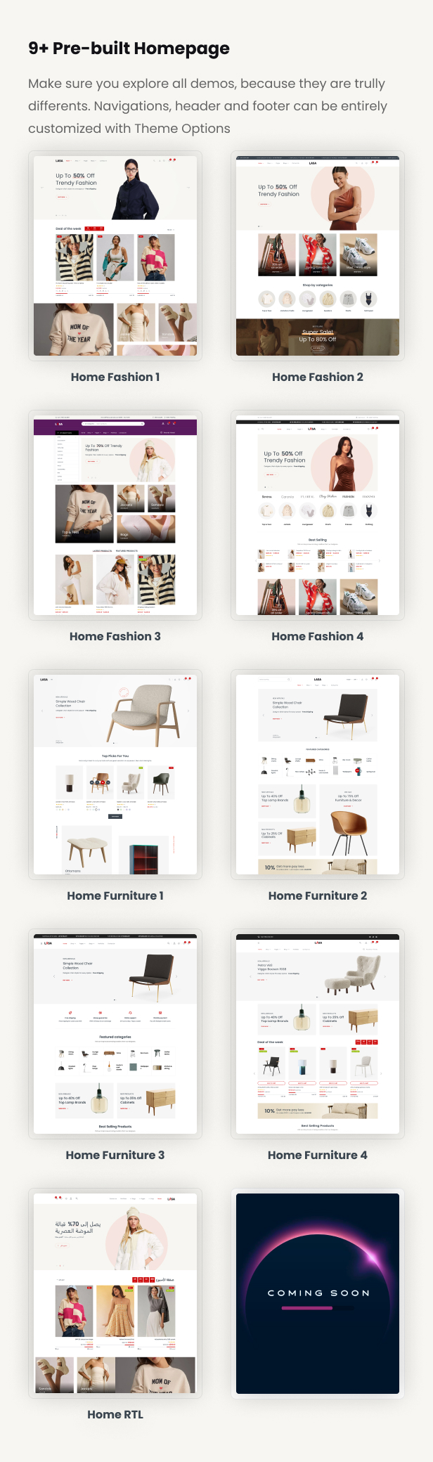 Lasa - Creative Minimal WooCommerce WordPress Theme - 9