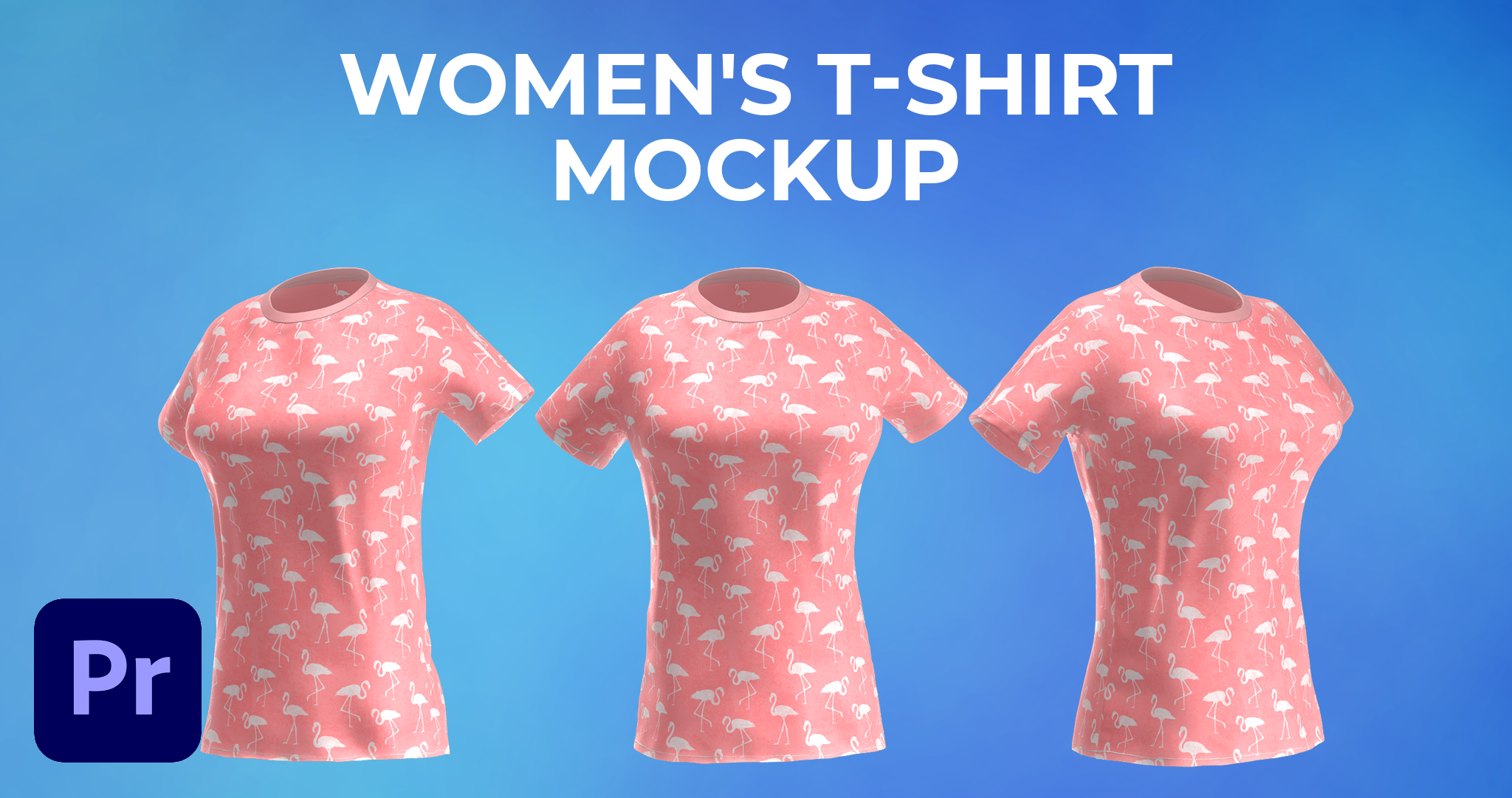 Womens T-shirt Mockup Template - Animated Mockup PREMIERE by 2DeadFrog