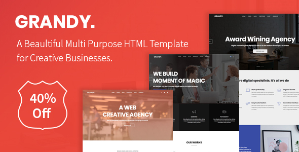 Grandy - Creative Multi Purpose Big HTML5 Template