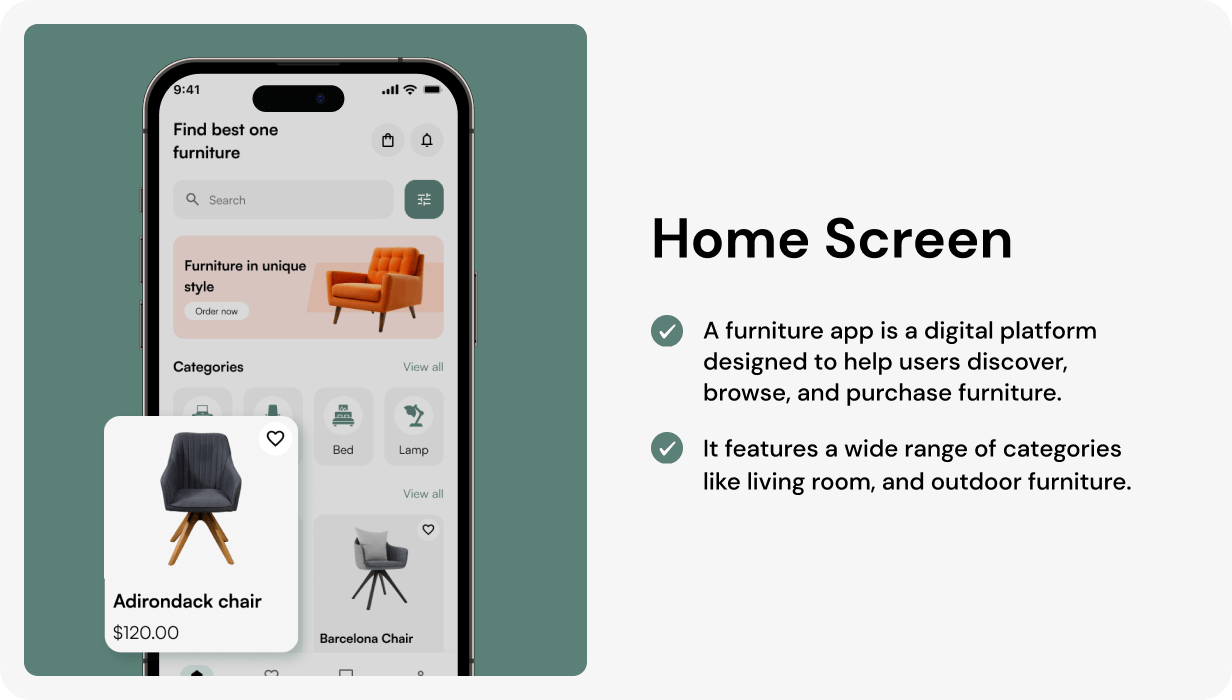 DecorEase App UI Template | Interior Design & Home Styling App in Flutter | DesignPro App Template - 6