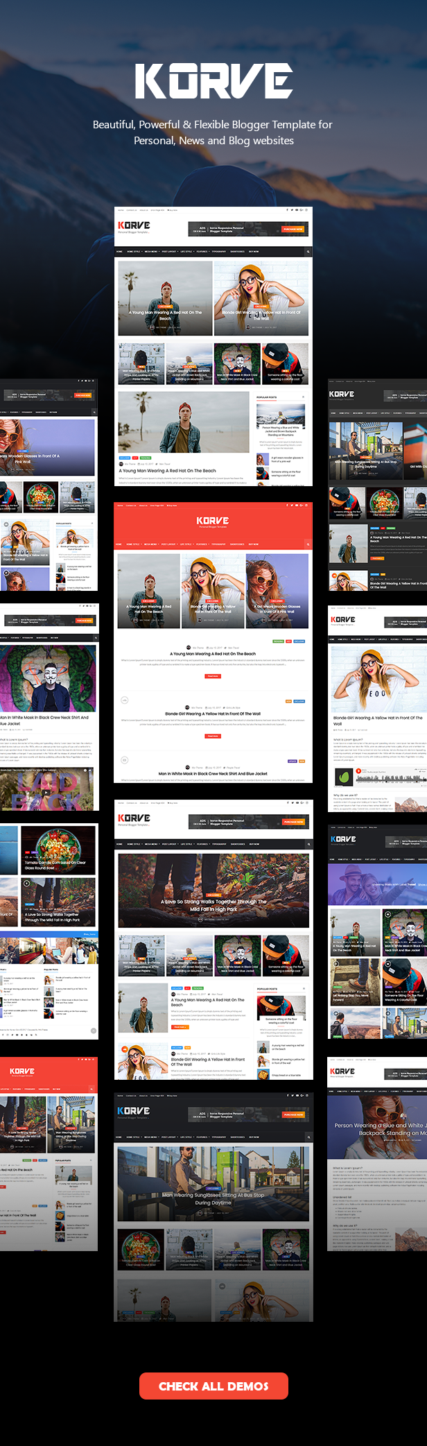 Korve - Personal Blogger Template - 3