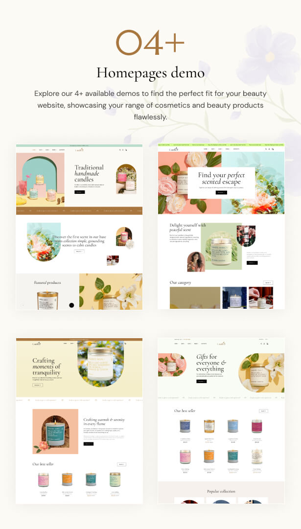 Candlea - Candle Handmade Prestashop theme