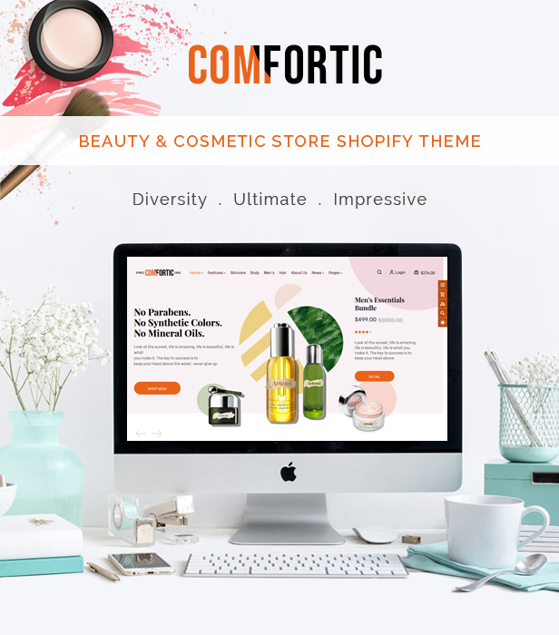 Comfortic - Elegant Beauty & Cosmetic Shopify Theme