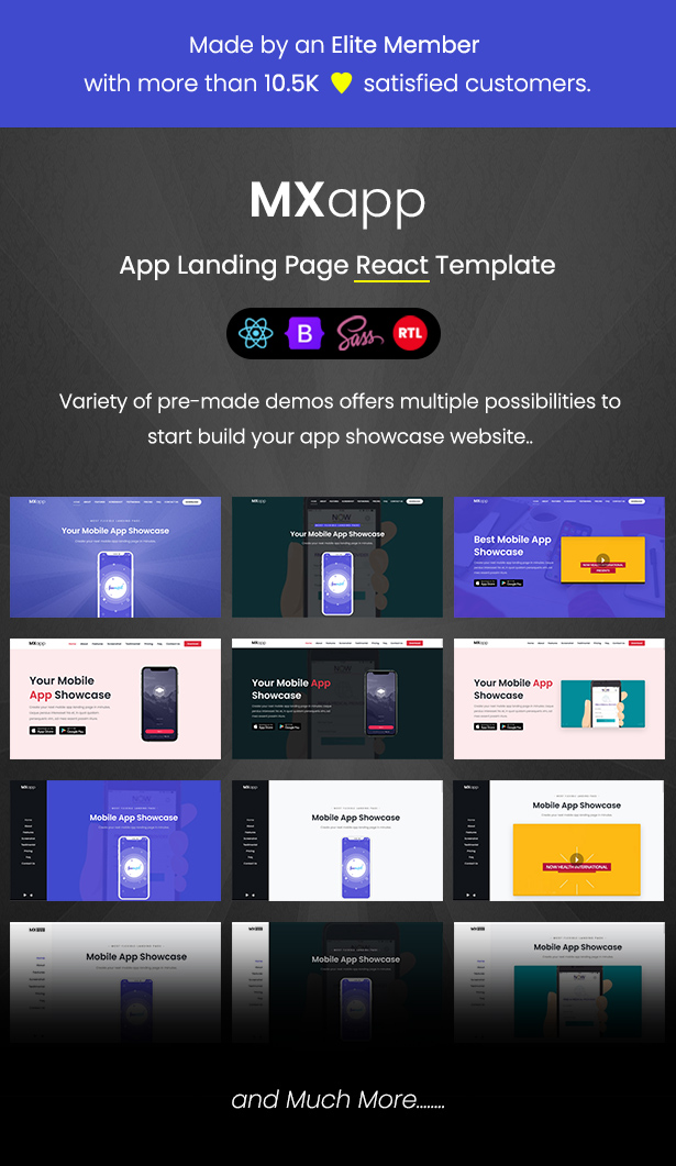 App Landing Page React Template