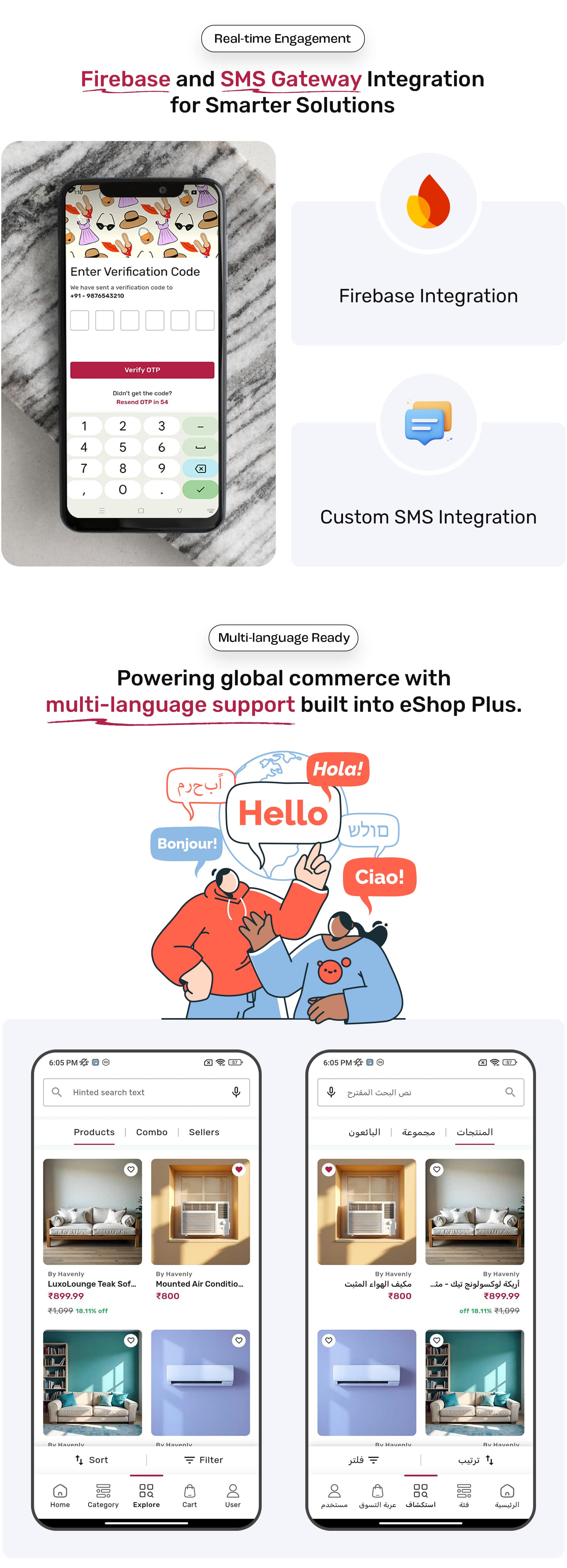 eShop Plus - Multi Vendor eCommerce, Multi Module Flutter App with Laravel Admin Panel - 17