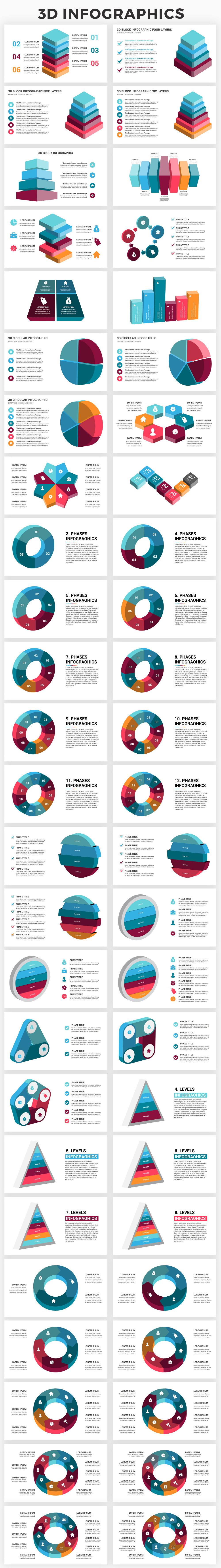 Infographics Complete Bundle PowerPoint Templates - 7