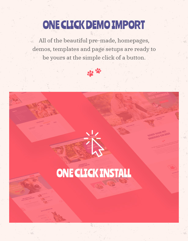 Petie - Pet Care Center & Veterinary WordPress Theme One Click Import Demo