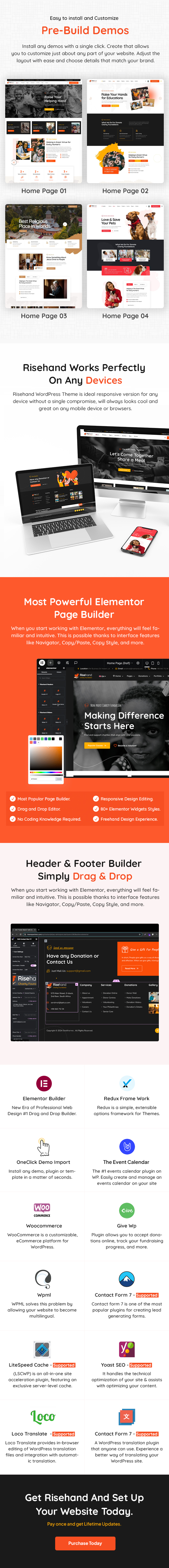 RiseHand - Charity & Donation WordPress Theme