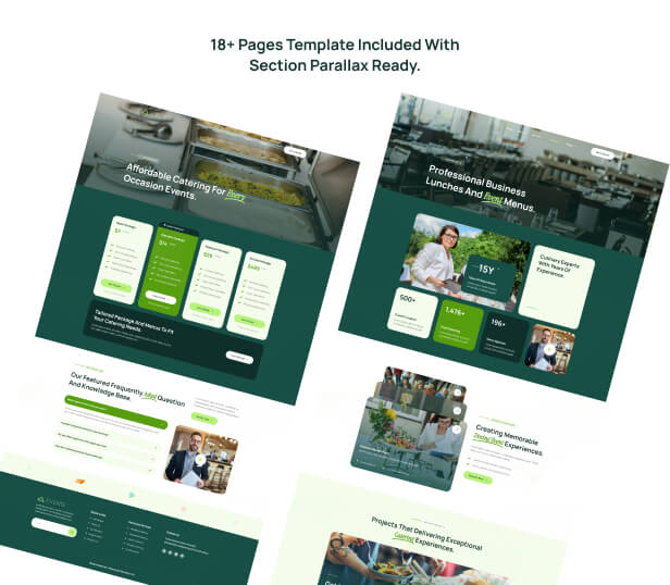 Eveng - Event Catering Services Elementor Pro Template Kit - 2