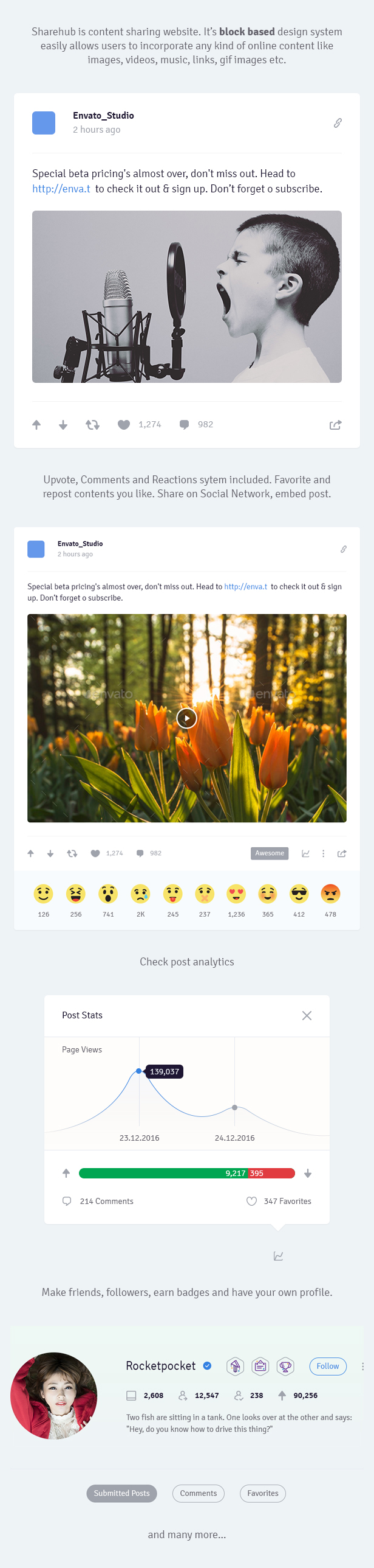 Sharehub Content Sharing PSD Template - 12