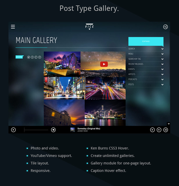 Pure Vice Music Wordpress Theme